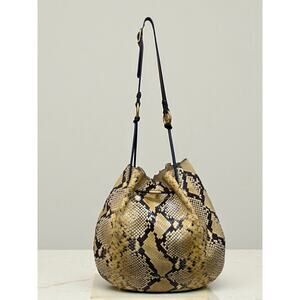 Tory Burch Mercer 151 Exotic Snakeskin Hobo Bag